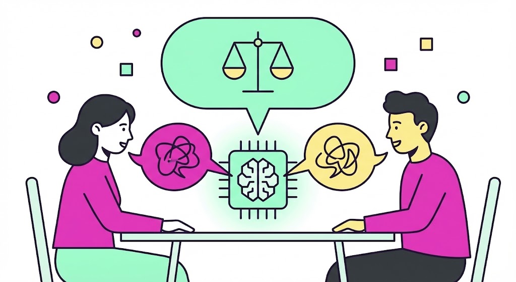 Neutral AI mediation for everyday arguments